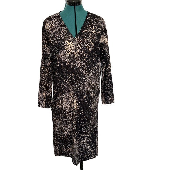 LULULEMON LAB Revera Duster Dress Jacket Black Multi Medium W3DUNS‎ - Picture 1 of 8